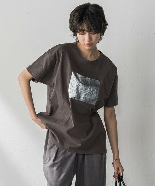 MAYSON GREY / メイソングレイ カットソー | 【WEB限定】スクエア箔オーバーサイズTシャツ≪手洗い可能≫ | 詳細22