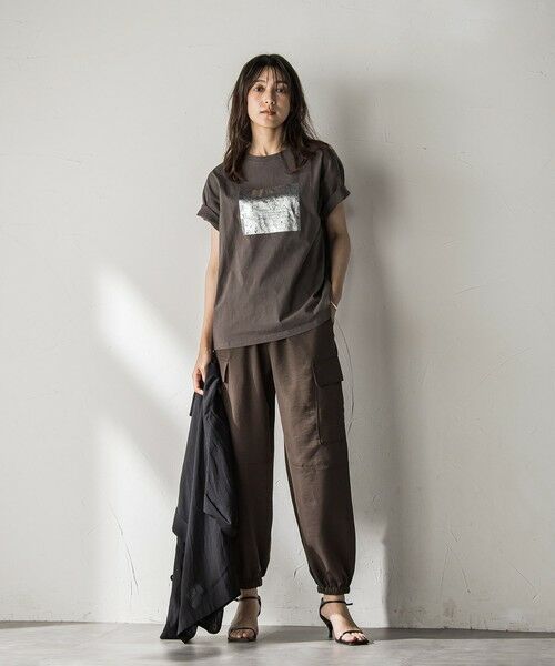 MAYSON GREY / メイソングレイ カットソー | 【WEB限定】スクエア箔オーバーサイズTシャツ≪手洗い可能≫ | 詳細30