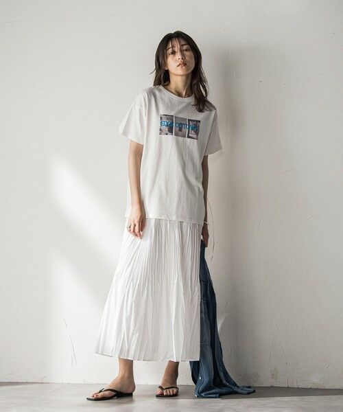 MAYSON GREY / メイソングレイ カットソー | 【WEB限定】フォトプリントTシャツ≪手洗い可能≫ | 詳細4