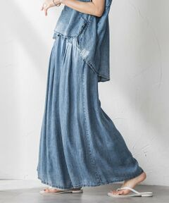 MAYSON GREY / メイソングレイ その他パンツ | バイオシルクデニムフレアパンツ≪洗濯機で洗える≫