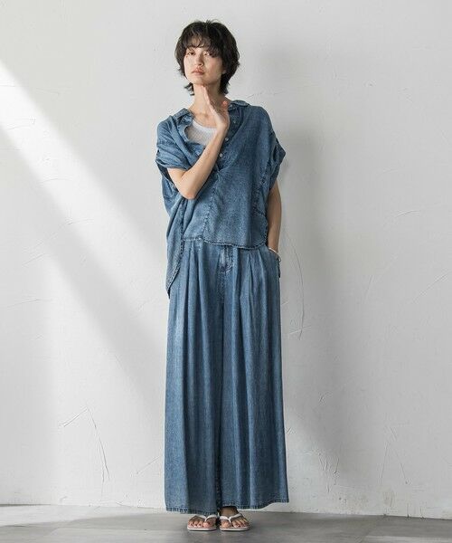 MAYSON GREY / メイソングレイ その他パンツ | バイオシルクデニムフレアパンツ≪洗濯機で洗える≫ | 詳細4