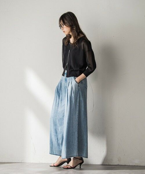 MAYSON GREY / メイソングレイ その他パンツ | バイオシルクデニムフレアパンツ≪洗濯機で洗える≫ | 詳細13