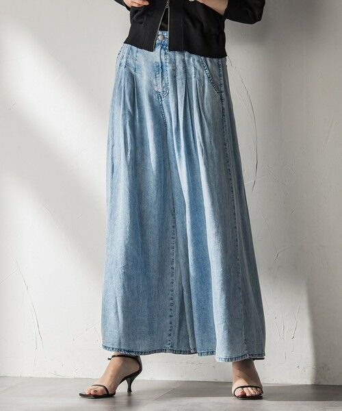 MAYSON GREY / メイソングレイ その他パンツ | バイオシルクデニムフレアパンツ≪洗濯機で洗える≫ | 詳細9