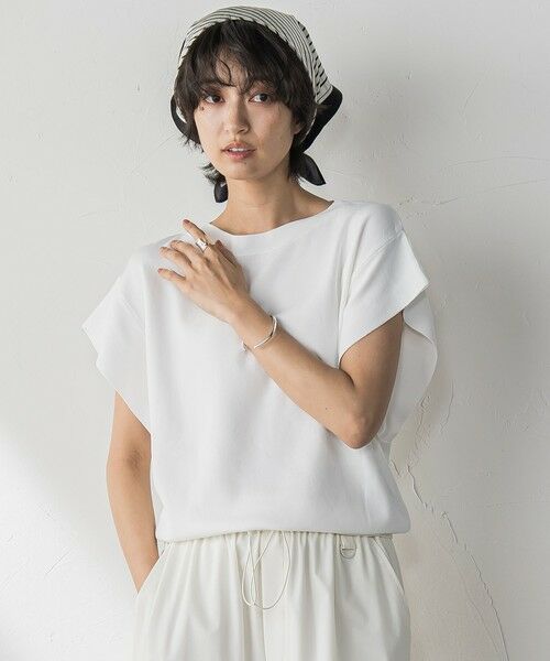 エメイン　ジャガードフレンチスリーブニット aimeine エメイン ジャガードフレンチスリーブニット - メルカリ