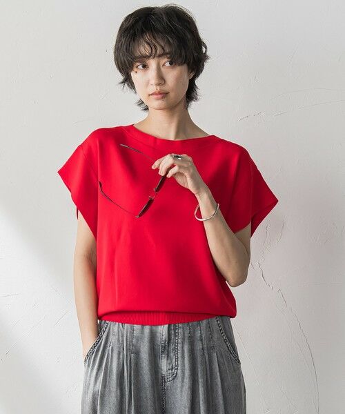 MAYSON GREY / メイソングレイ ニット・セーター | 【WEB限定】フレンチスリーブニットプルオーバー≪手洗い可能≫ | 詳細8