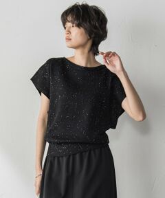 MAYSON GREY / メイソングレイ ニット・セーター | 【WEB限定】スパンコールフレンチスリーブニットプルオーバー≪手洗い可能≫