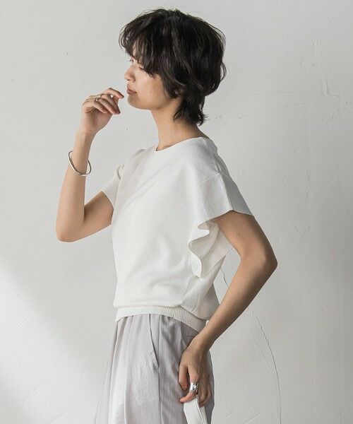 MAYSON GREY / メイソングレイ ニット・セーター | 【WEB限定】スパンコールフレンチスリーブニットプルオーバー≪手洗い可能≫ | 詳細2