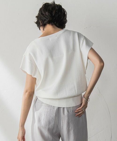 MAYSON GREY / メイソングレイ ニット・セーター | 【WEB限定】スパンコールフレンチスリーブニットプルオーバー≪手洗い可能≫ | 詳細3