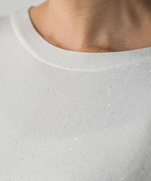 MAYSON GREY / メイソングレイ ニット・セーター | 【WEB限定】スパンコールフレンチスリーブニットプルオーバー≪手洗い可能≫ | 詳細7