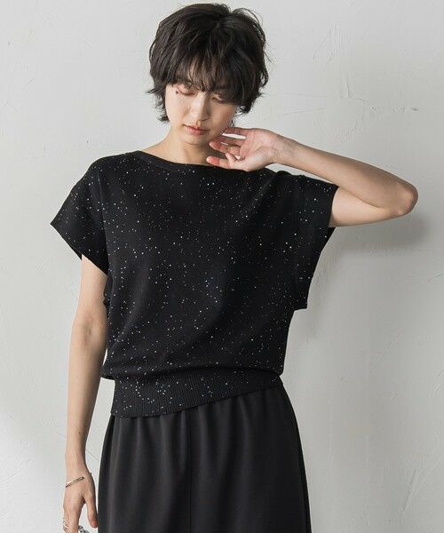 MAYSON GREY / メイソングレイ ニット・セーター | 【WEB限定】スパンコールフレンチスリーブニットプルオーバー≪手洗い可能≫ | 詳細10