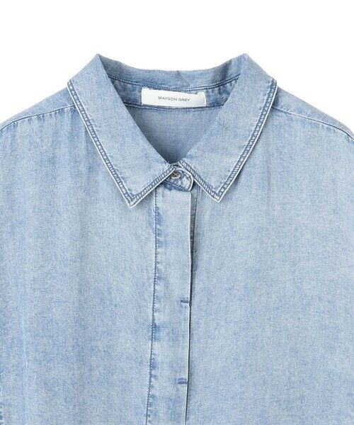 MAYSON GREY / メイソングレイ シャツ・ブラウス | バイオシルクデニムブラウス≪洗濯機で洗える≫ | 詳細20