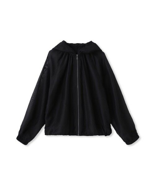 MAYSON GREY / メイソングレイ テーラードジャケット | シアーオーガンジー長袖フードブルゾン≪手洗い可能≫ | 詳細8