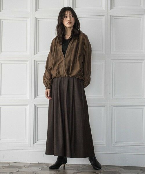 MAYSON GREY / メイソングレイ テーラードジャケット | シアーオーガンジー長袖フードブルゾン≪手洗い可能≫ | 詳細13