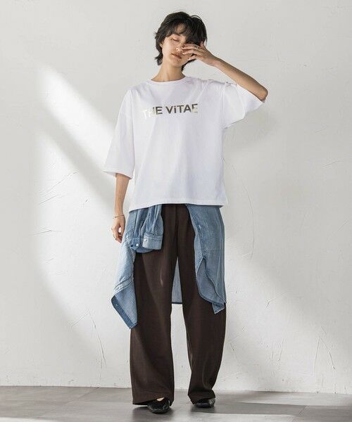 MAYSON GREY / メイソングレイ カットソー | 箔プリントロゴTシャツ≪手洗い可能≫ | 詳細13