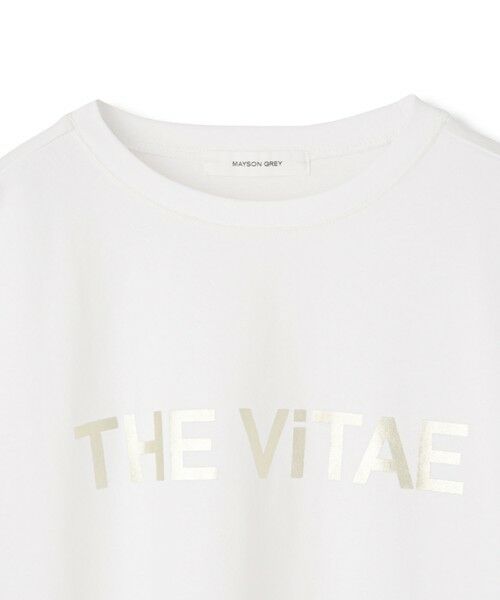 MAYSON GREY / メイソングレイ カットソー | 箔プリントロゴTシャツ≪手洗い可能≫ | 詳細16