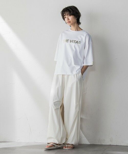 MAYSON GREY / メイソングレイ カットソー | 箔プリントロゴTシャツ≪手洗い可能≫ | 詳細6