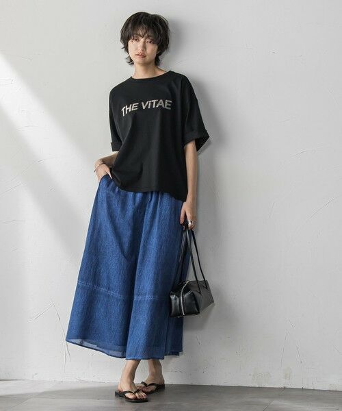 MAYSON GREY / メイソングレイ カットソー | 箔プリントロゴTシャツ≪手洗い可能≫ | 詳細26