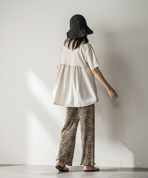 MAYSON GREY / メイソングレイ カットソー | 【WEB限定】前後ドッキングフレアTシャツ≪接触冷感/洗濯機で洗える≫ | 詳細6