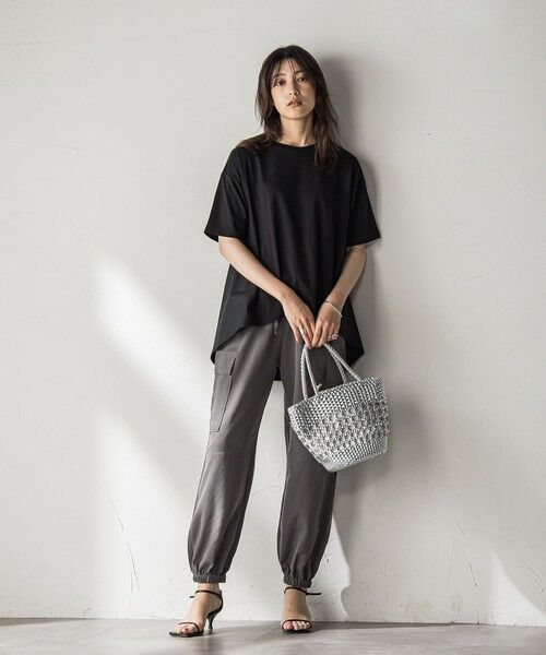 MAYSON GREY / メイソングレイ カットソー | 【WEB限定】前後ドッキングフレアTシャツ≪接触冷感/洗濯機で洗える≫ | 詳細11