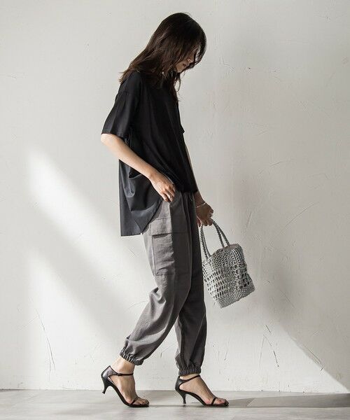 MAYSON GREY / メイソングレイ カットソー | 【WEB限定】前後ドッキングフレアTシャツ≪接触冷感/洗濯機で洗える≫ | 詳細12