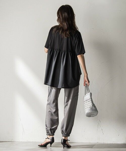 MAYSON GREY / メイソングレイ カットソー | 【WEB限定】前後ドッキングフレアTシャツ≪接触冷感/洗濯機で洗える≫ | 詳細14
