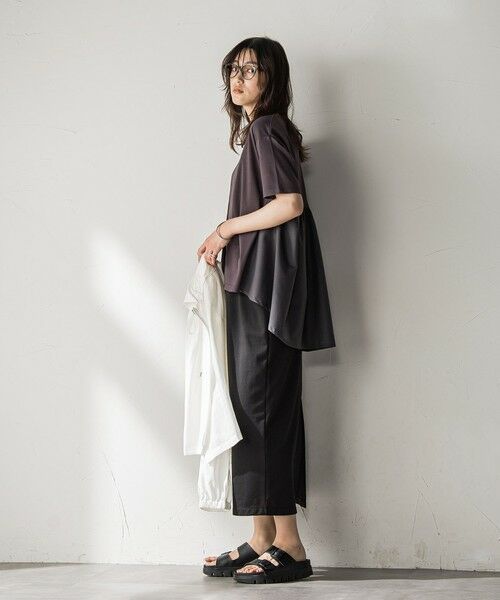 MAYSON GREY / メイソングレイ カットソー | 【WEB限定】前後ドッキングフレアTシャツ≪接触冷感/洗濯機で洗える≫ | 詳細20