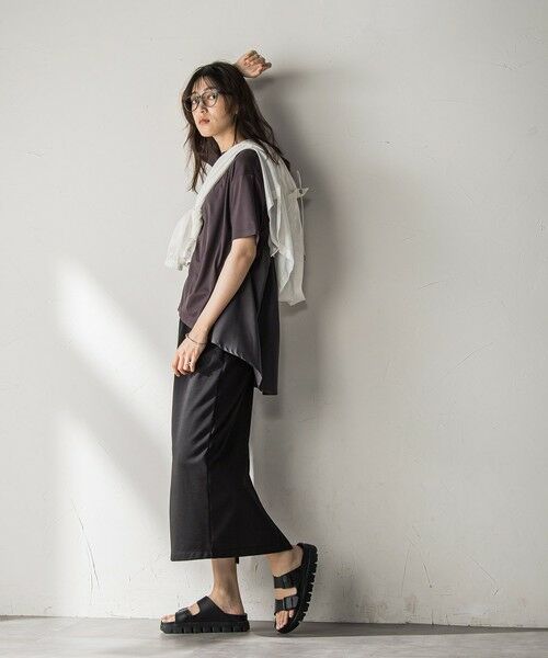 MAYSON GREY / メイソングレイ カットソー | 【WEB限定】前後ドッキングフレアTシャツ≪接触冷感/洗濯機で洗える≫ | 詳細22