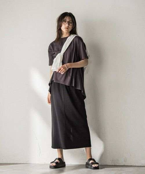 MAYSON GREY / メイソングレイ カットソー | 【WEB限定】前後ドッキングフレアTシャツ≪接触冷感/洗濯機で洗える≫ | 詳細23