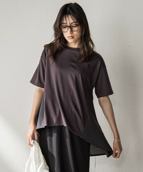MAYSON GREY / メイソングレイ カットソー | 【WEB限定】前後ドッキングフレアTシャツ≪接触冷感/洗濯機で洗える≫ | 詳細18
