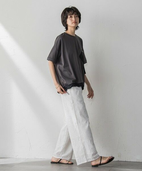 MAYSON GREY / メイソングレイ その他パンツ | ペイズリー総刺繍綿ボイルストレートパンツ≪手洗い可能≫ | 詳細10