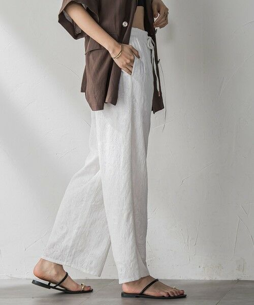 MAYSON GREY / メイソングレイ その他パンツ | ペイズリー総刺繍綿ボイルストレートパンツ≪手洗い可能≫ | 詳細3