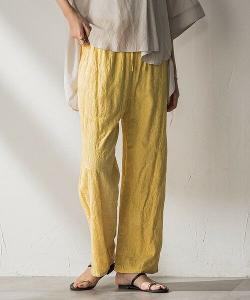 MAYSON GREY / メイソングレイ その他パンツ | ペイズリー総刺繍綿ボイルストレートパンツ≪手洗い可能≫ | 詳細21