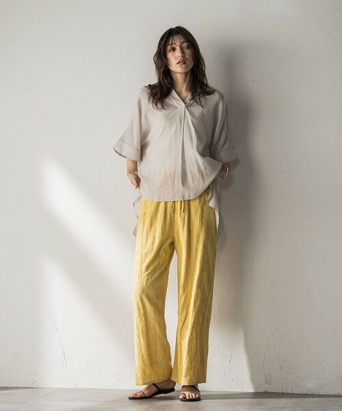 MAYSON GREY / メイソングレイ その他パンツ | ペイズリー総刺繍綿ボイルストレートパンツ≪手洗い可能≫ | 詳細23