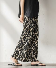 MAYSON GREY / メイソングレイ その他パンツ | 【WEB限定】オリエンタル柄クリスタルプリーツパンツ≪手洗い可能≫