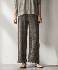 MAYSON GREY / メイソングレイ その他パンツ | 【WEB限定】オリエンタル柄クリスタルプリーツパンツ≪手洗い可能≫