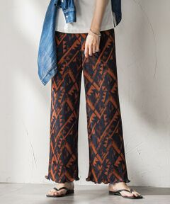 MAYSON GREY / メイソングレイ その他パンツ | 【WEB限定】オリエンタル柄クリスタルプリーツパンツ≪手洗い可能≫