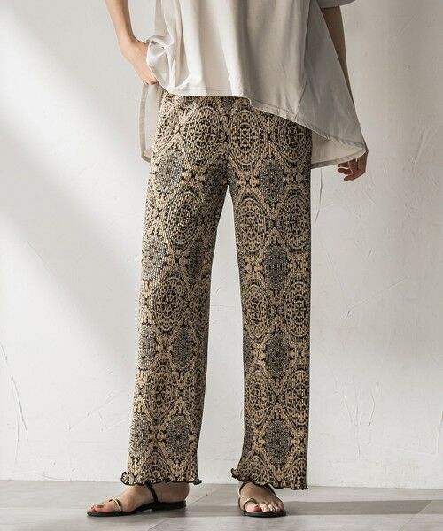 MAYSON GREY / メイソングレイ その他パンツ | 【WEB限定】オリエンタル柄クリスタルプリーツパンツ≪手洗い可能≫ | 詳細15