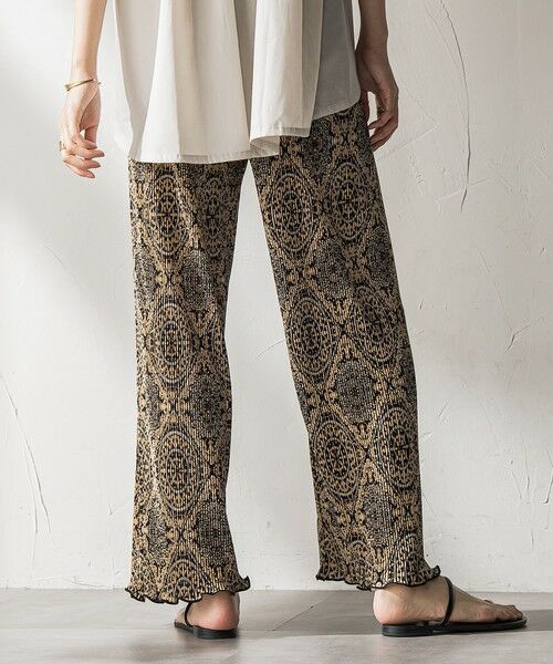 MAYSON GREY / メイソングレイ その他パンツ | 【WEB限定】オリエンタル柄クリスタルプリーツパンツ≪手洗い可能≫ | 詳細16