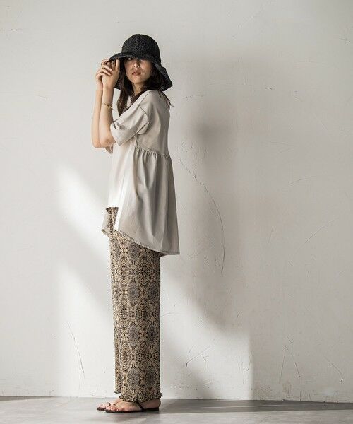 MAYSON GREY / メイソングレイ その他パンツ | 【WEB限定】オリエンタル柄クリスタルプリーツパンツ≪手洗い可能≫ | 詳細18