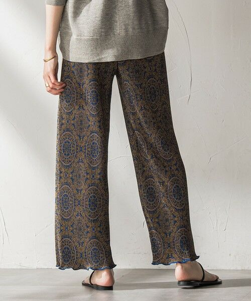 MAYSON GREY / メイソングレイ その他パンツ | 【WEB限定】オリエンタル柄クリスタルプリーツパンツ≪手洗い可能≫ | 詳細24