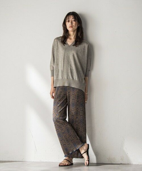 MAYSON GREY / メイソングレイ その他パンツ | 【WEB限定】オリエンタル柄クリスタルプリーツパンツ≪手洗い可能≫ | 詳細25