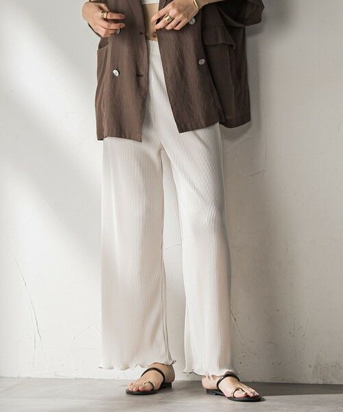 MAYSON GREY / メイソングレイ その他パンツ | 【WEB限定】クリスタルプリーツパンツ≪手洗い可能≫ | 詳細1