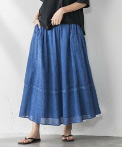 MAYSON GREY / メイソングレイ ミニ・ひざ丈スカート | タイダイギャザーフレアスカート≪手洗い可能≫