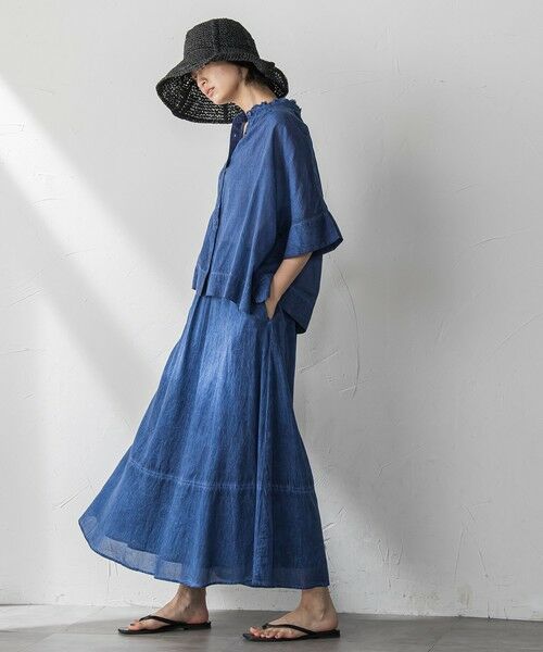 MAYSON GREY / メイソングレイ ミニ・ひざ丈スカート | タイダイギャザーフレアスカート≪手洗い可能≫ | 詳細10