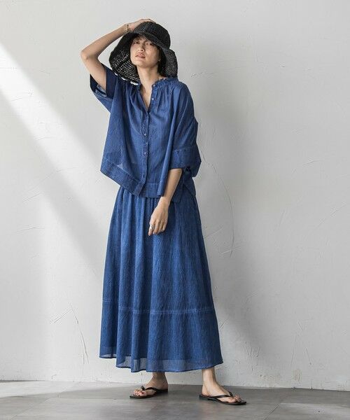 MAYSON GREY / メイソングレイ ミニ・ひざ丈スカート | タイダイギャザーフレアスカート≪手洗い可能≫ | 詳細11