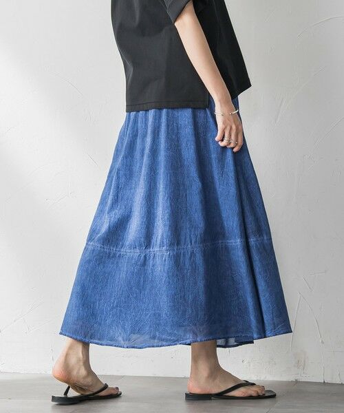 MAYSON GREY / メイソングレイ ミニ・ひざ丈スカート | タイダイギャザーフレアスカート≪手洗い可能≫ | 詳細2