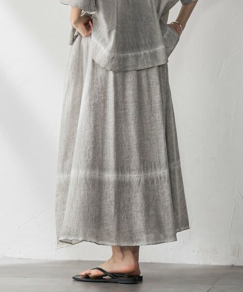 MAYSON GREY / メイソングレイ ミニ・ひざ丈スカート | タイダイギャザーフレアスカート≪手洗い可能≫ | 詳細14