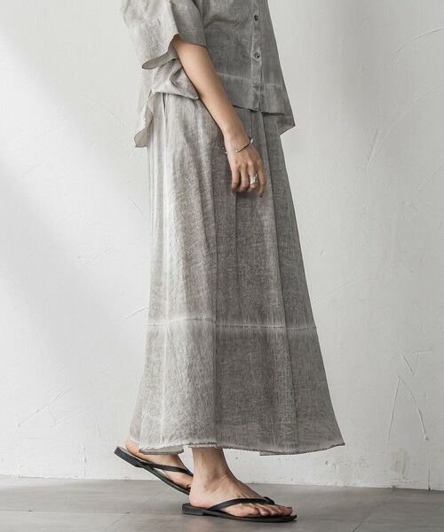 MAYSON GREY / メイソングレイ ミニ・ひざ丈スカート | タイダイギャザーフレアスカート≪手洗い可能≫ | 詳細15