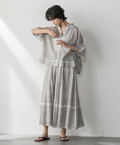 MAYSON GREY / メイソングレイ ミニ・ひざ丈スカート | タイダイギャザーフレアスカート≪手洗い可能≫ | 詳細17