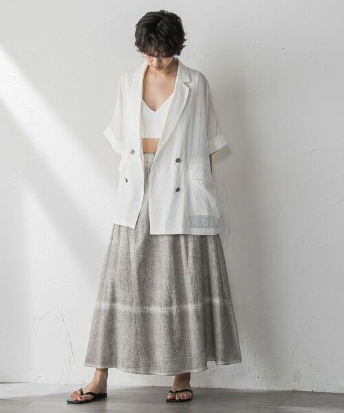 MAYSON GREY / メイソングレイ ミニ・ひざ丈スカート | タイダイギャザーフレアスカート≪手洗い可能≫ | 詳細21